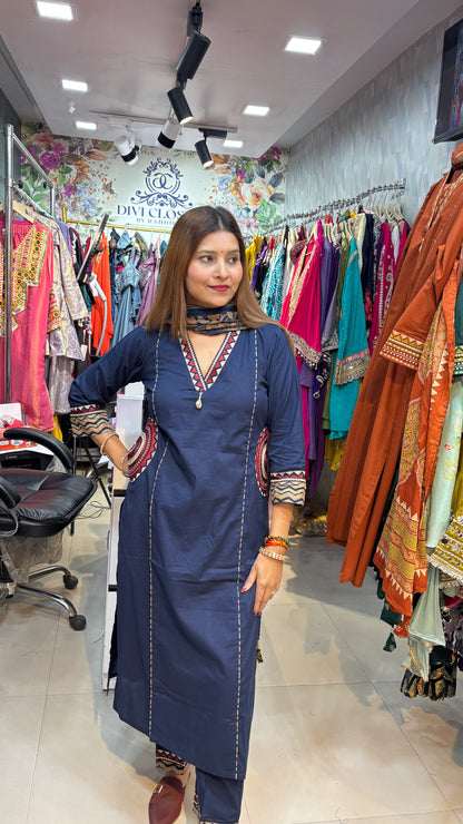 "SheComfort "  Cotton Suit with Pockets