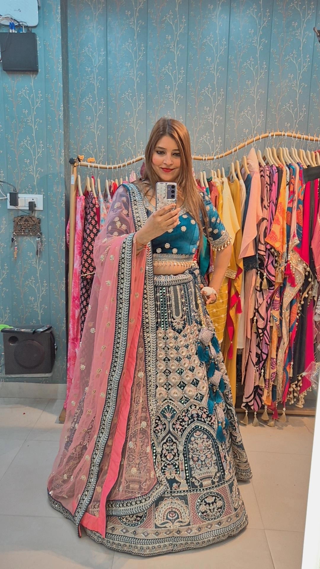 "Velvet Noor" Lehenga