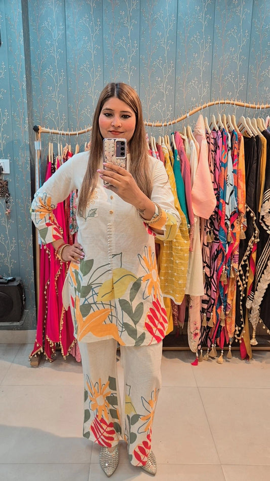 "PRINTS OF PARADISE" -  Khaadi coord set