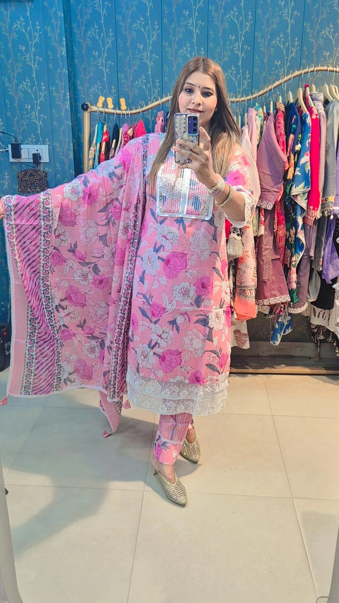 "Floral Printed "Suit Set