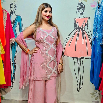 "Sequin Wave" PLAZO SET