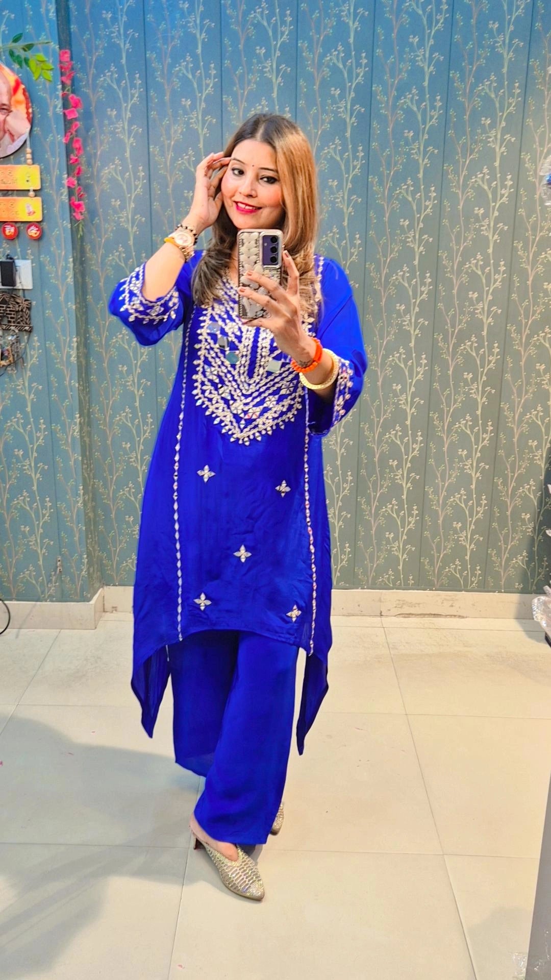 Mirror Embroidered Coord Set