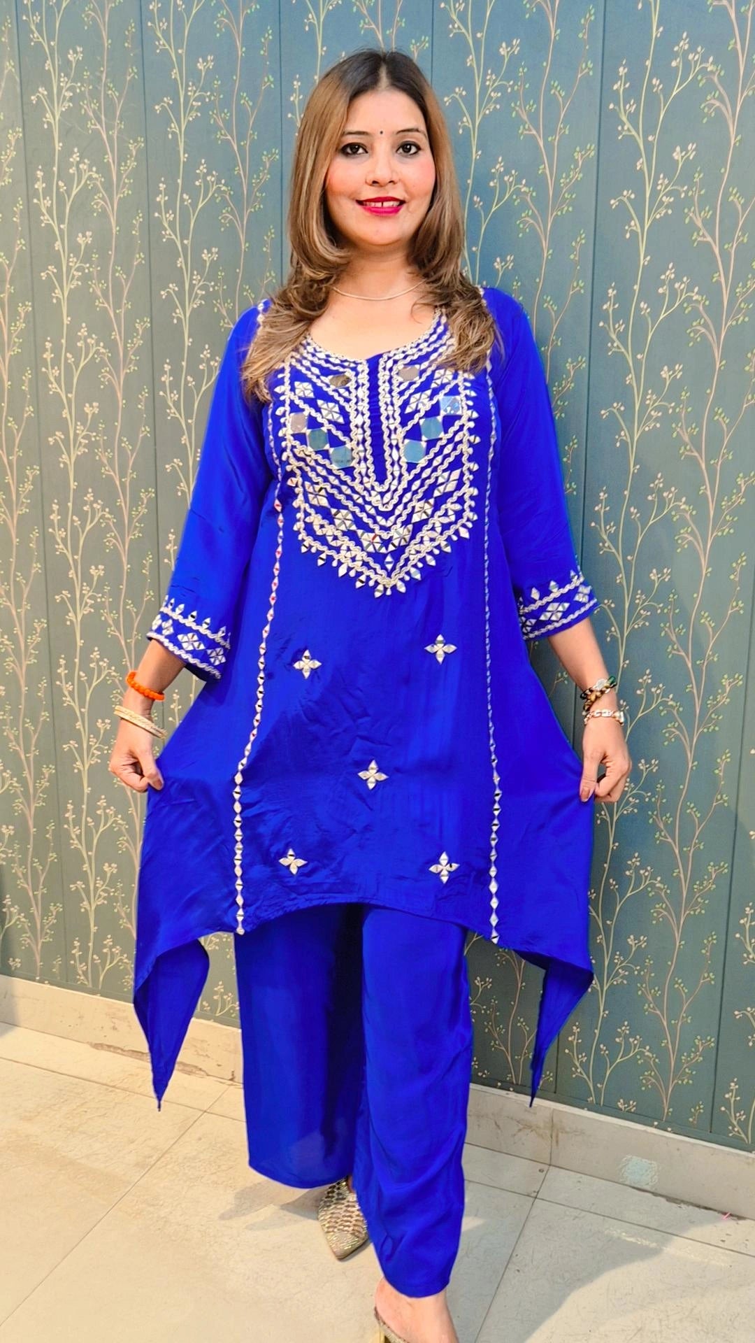 Mirror Embroidered Coord Set