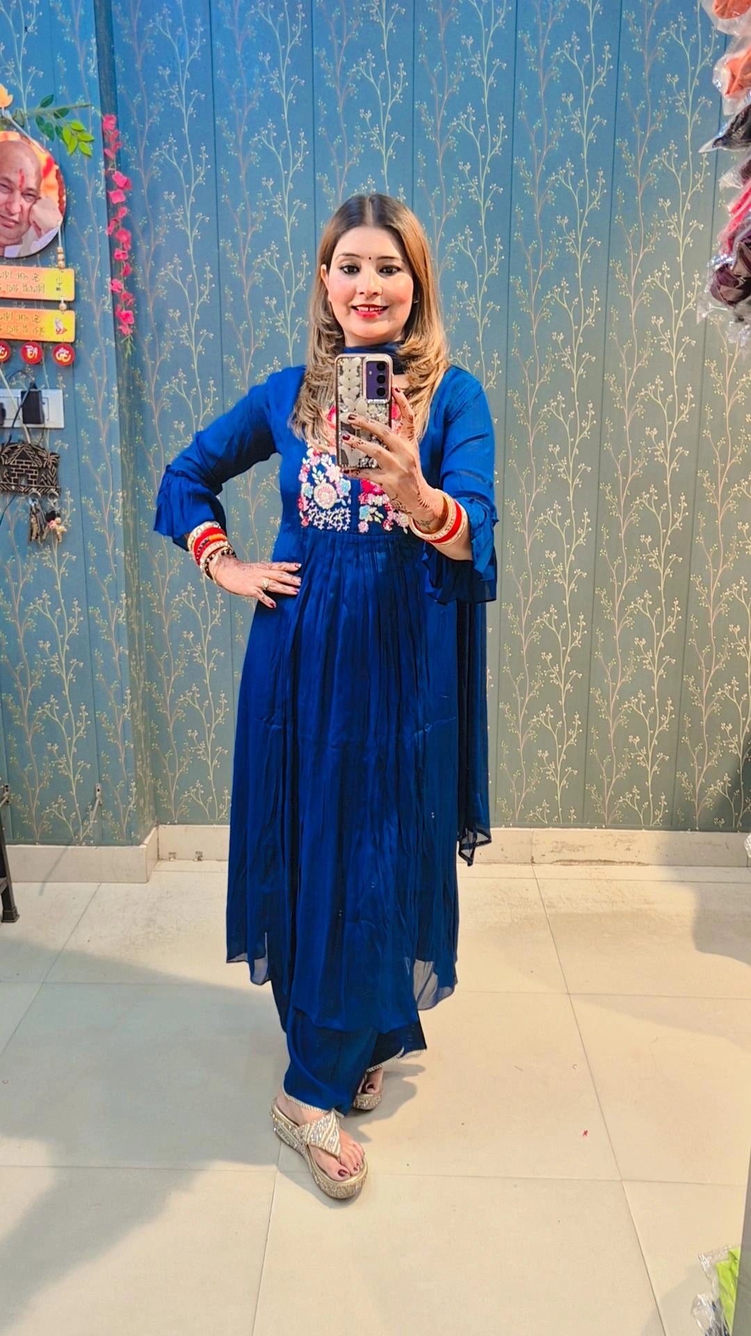 "NoorKali" A Line Suit