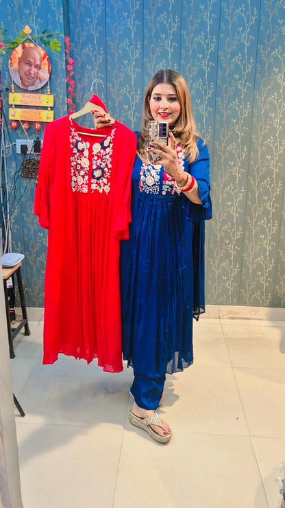 "NoorKali" A Line Suit