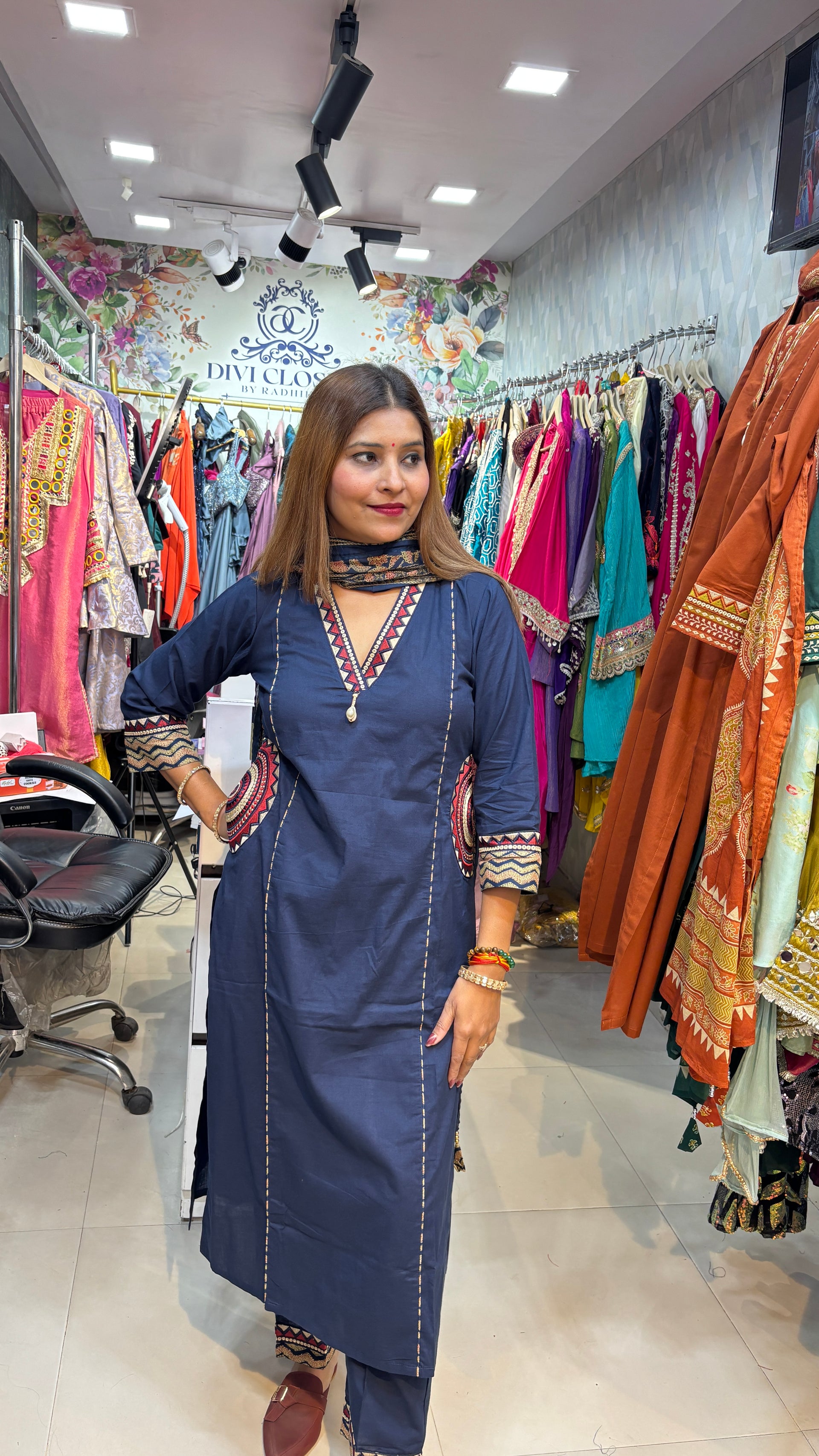 "SheComfort "  Cotton Suit with Pockets