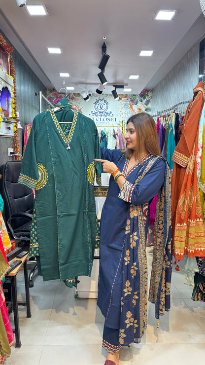 "SheComfort "  Cotton Suit with Pockets