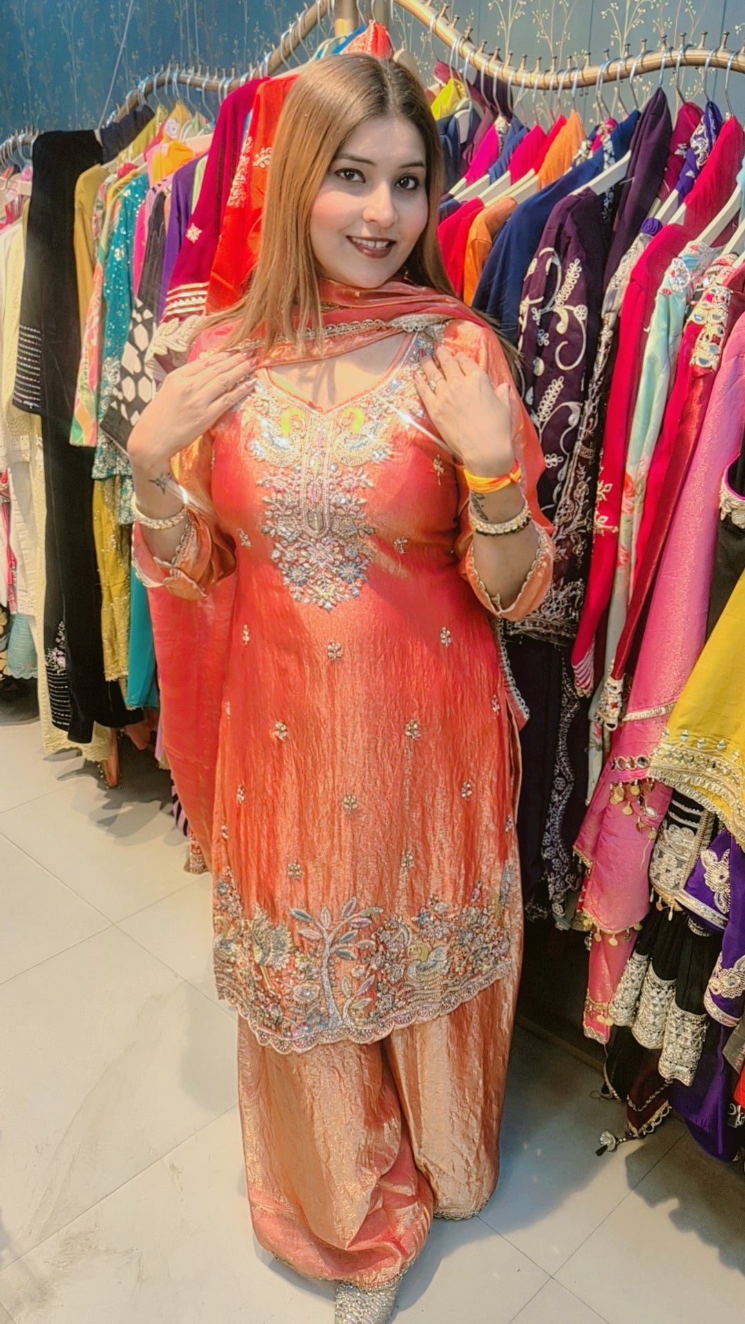 "Nazaakat"  PALZO SUIT WITH DUPPATTA