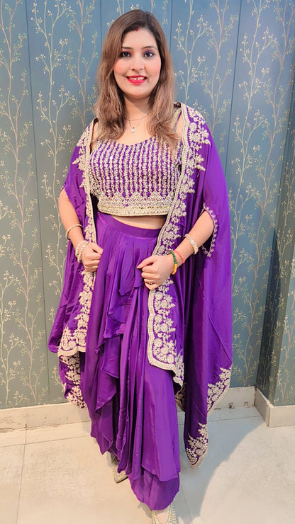 "SUHAANI"  INDOWESTERN THREE PIECE SET