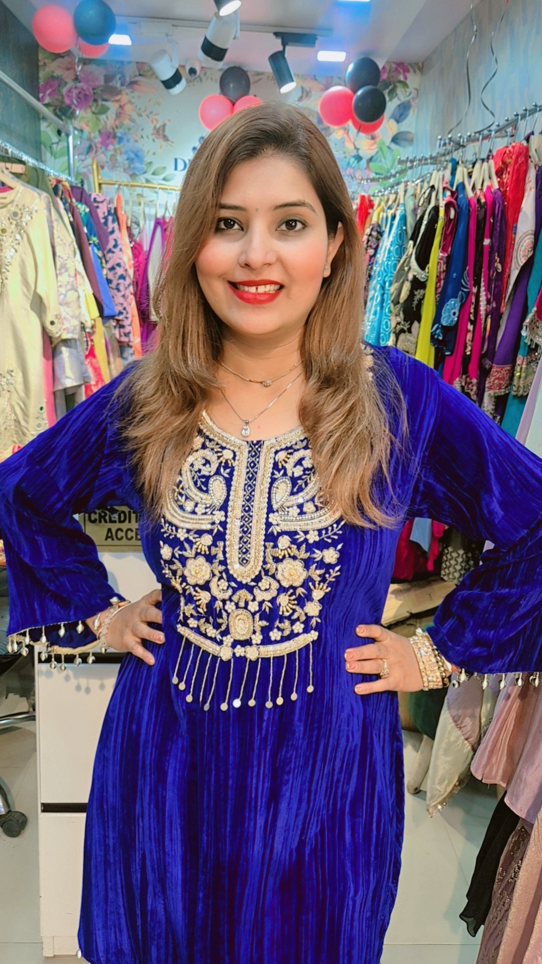 "SUKHMANI" ROYAL BLUE COORD SET