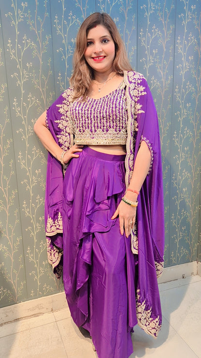 "SUHAANI"  INDOWESTERN THREE PIECE SET