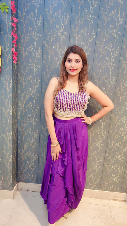 "SUHAANI"  INDOWESTERN THREE PIECE SET