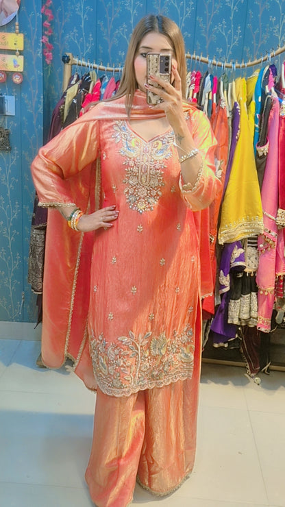 "Nazaakat"  PALZO SUIT WITH DUPPATTA