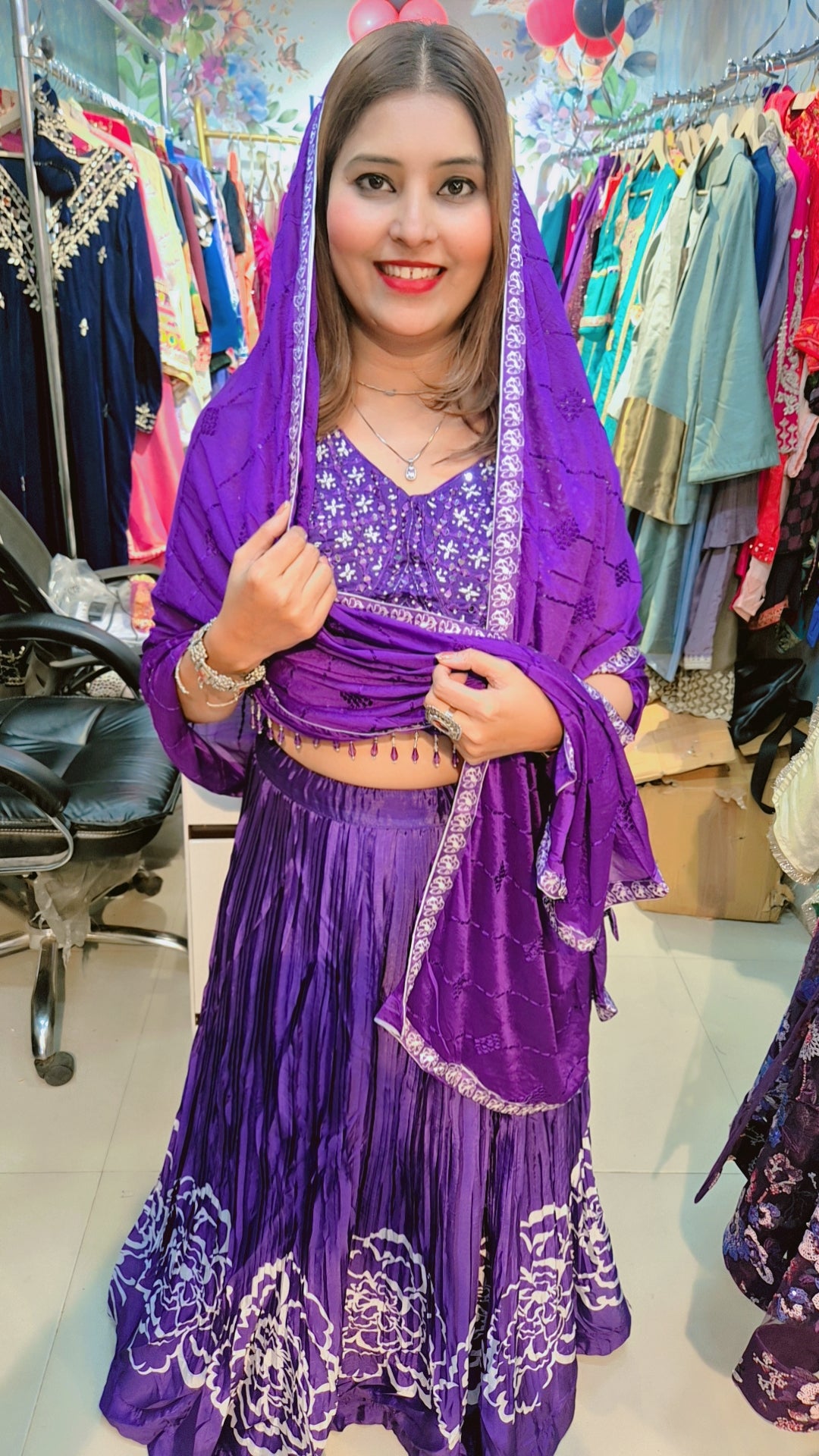 "SUHAANI" Royal Purple Lehnga