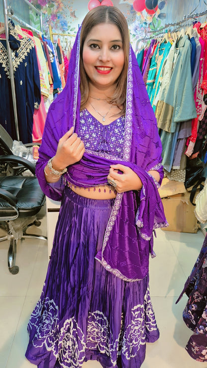 "SUHAANI" Royal Purple Lehnga