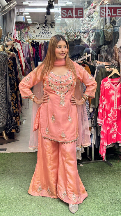Zariyah Luxe Sharara Suit