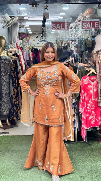 Zariyah Luxe Sharara Suit