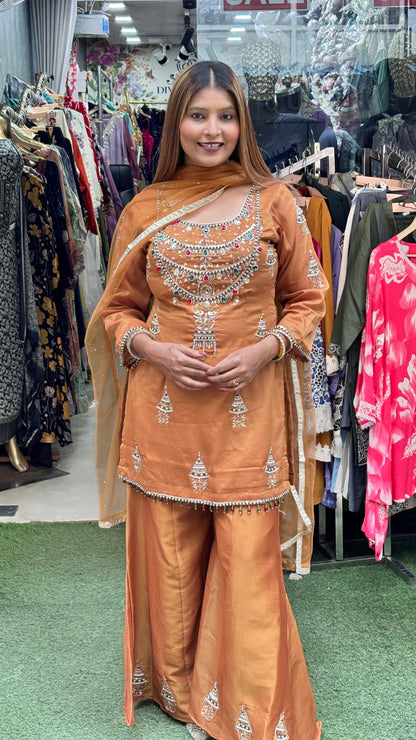 Zariyah Luxe Sharara Suit