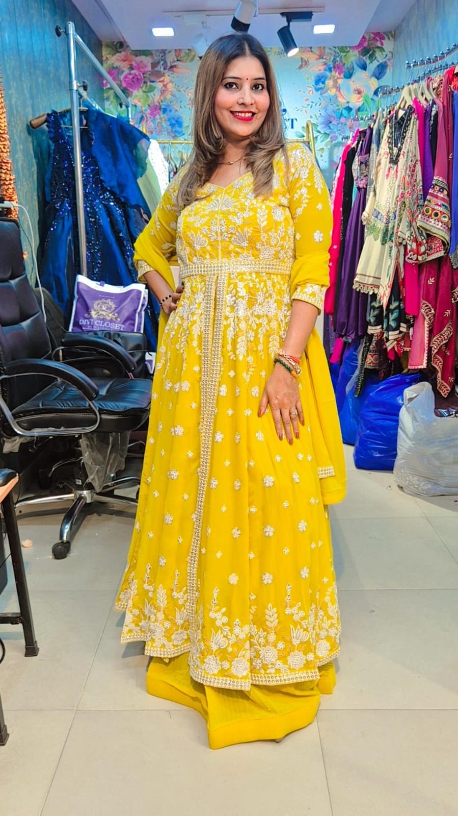 "Sunshine "Glow Anarkali