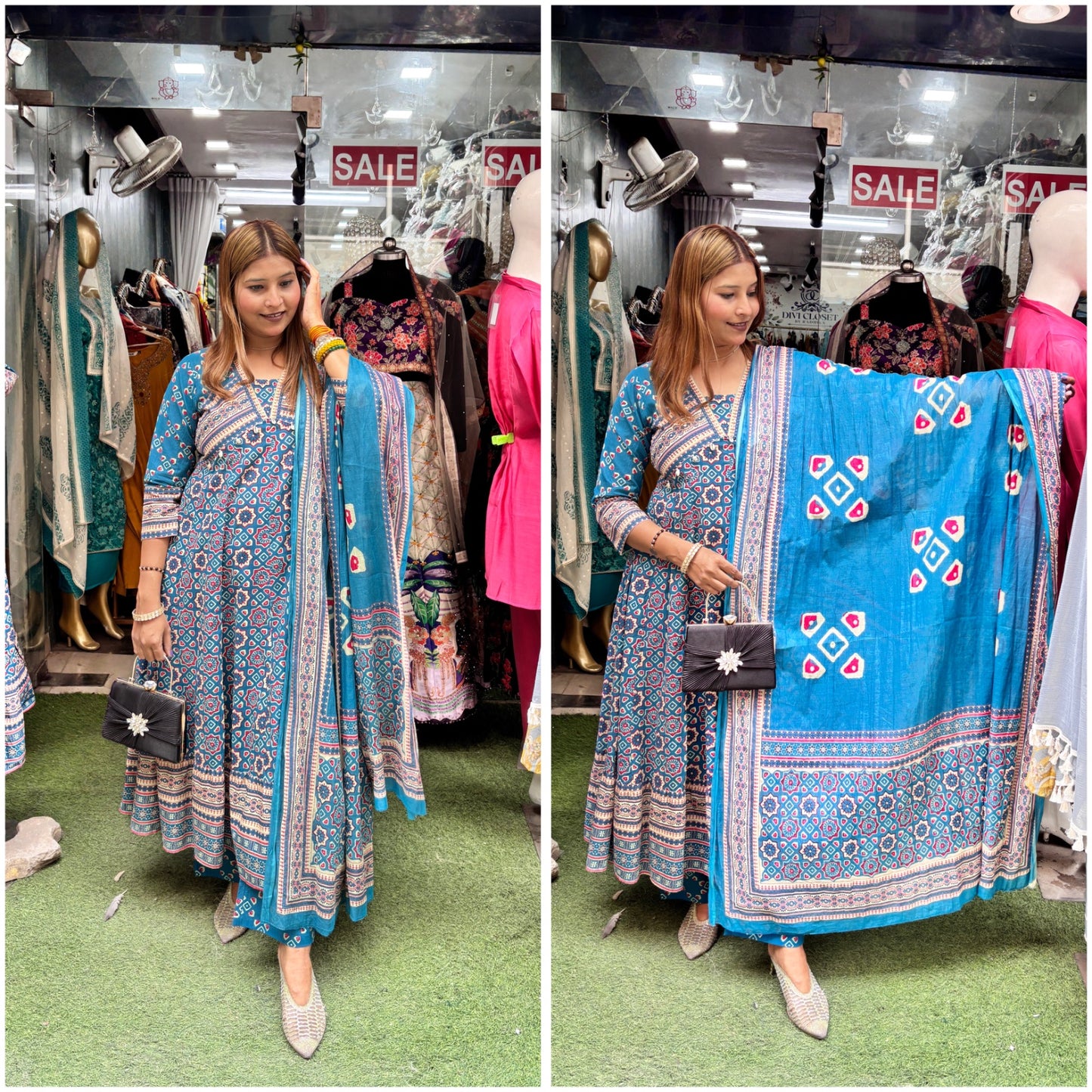 "Zivara" THREE PIECE ANARAKALI SUIT SET
