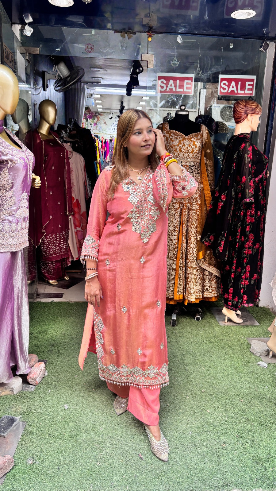 "NOOR" LONG FIREN THREE PEICE SET