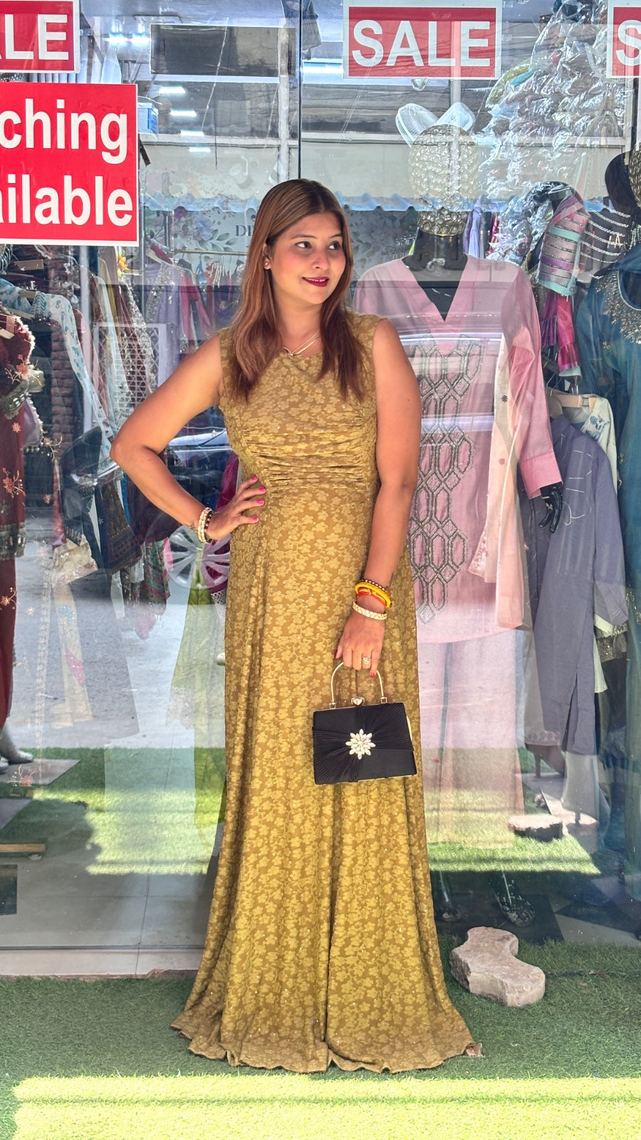 Our "VELORA" LONG WESTERN DRESS
