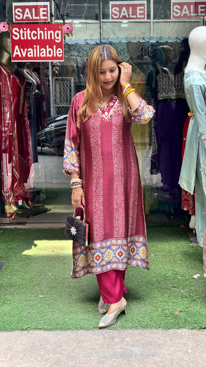 "Meherbano" A LINE COORD SET IN GAJJI SILK